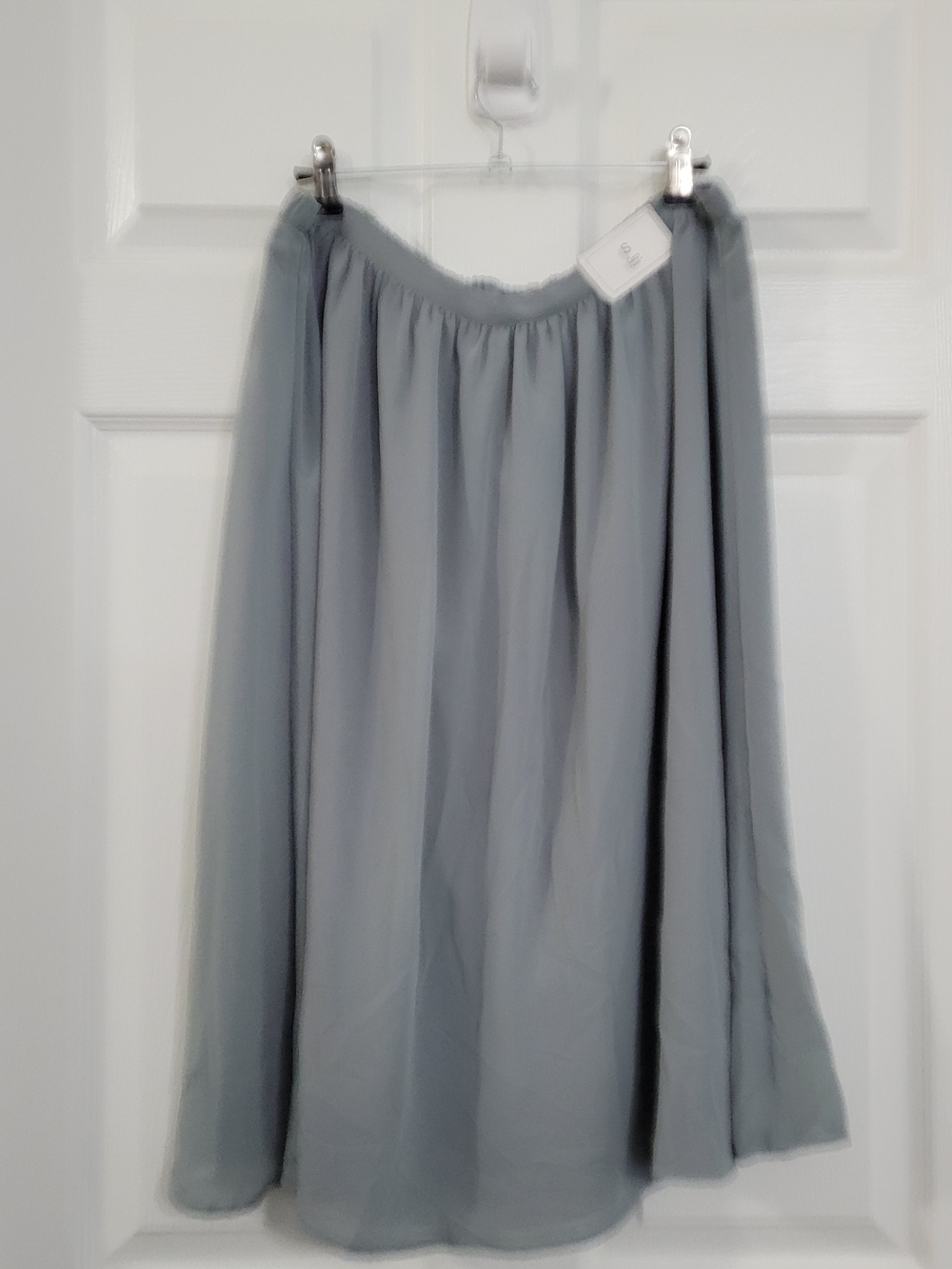 GAP Soft Gray A-Line Midi Skirt